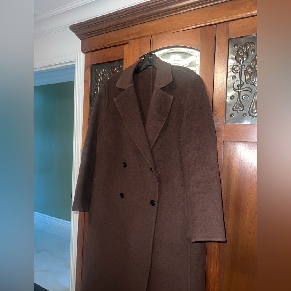 Jenni Kayne Olivia “ chocolate “ wool coat current collection used small